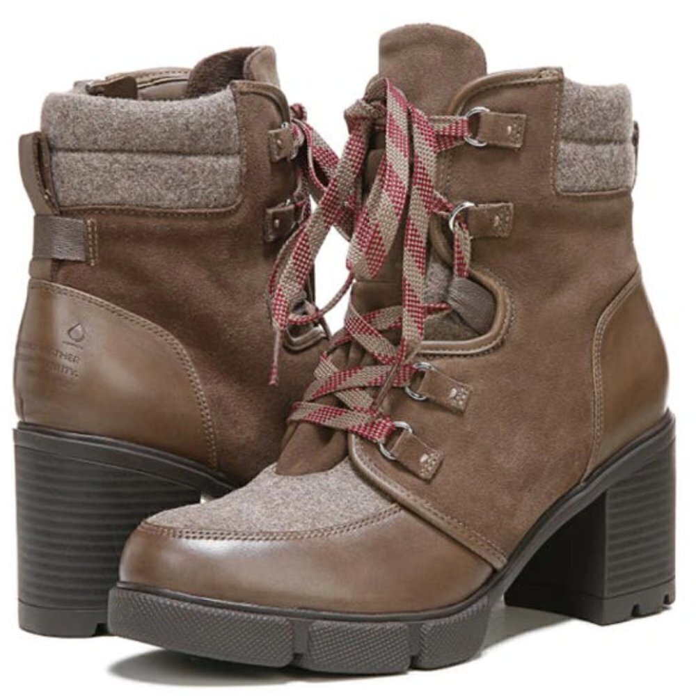 NATURALIZER  Myla Womens Leather Cold Weather Combat Boots